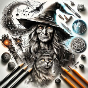 power-symbol-tattoo – tattoo design ideas free ai generated – witchcraft – for-fingers – Gallery: witches-inkby-ai