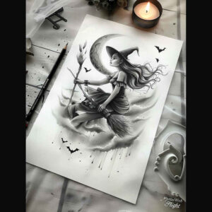 protection-motif-tattoo – tattoo design ideas free ai generated – ghastly – for-upper-thigh – Gallery: witches-inkby-ai