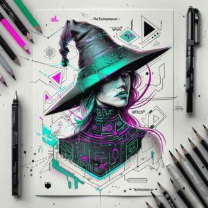 ritual-motif-tattoo – tattoo design ideas free ai generated – eerie – for-outer-arm – Gallery: witches-inkby-ai