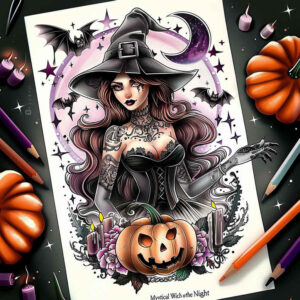 runic-symbols-tattoo – tattoo design ideas free ai generated – stitched – for-lower-back – Gallery: witches-inkby-ai