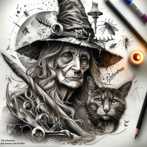 shadow-motif-tattoo-for-men – tattoo design ideas free ai generated – demonic – for-abdomen – Gallery: witches-inkby-ai