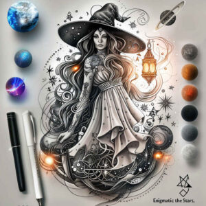 symbolism-tattoo – tattoo design ideas free ai generated – crypt – for-outer-arm – Gallery: witches-inkby-ai