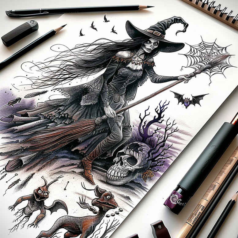 witches tattoo design ideas minimalist ancient spell shows resilience