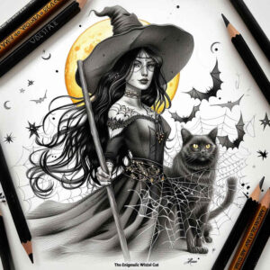 witches tattoo design ideas contoured forms black flame embodying perseverance