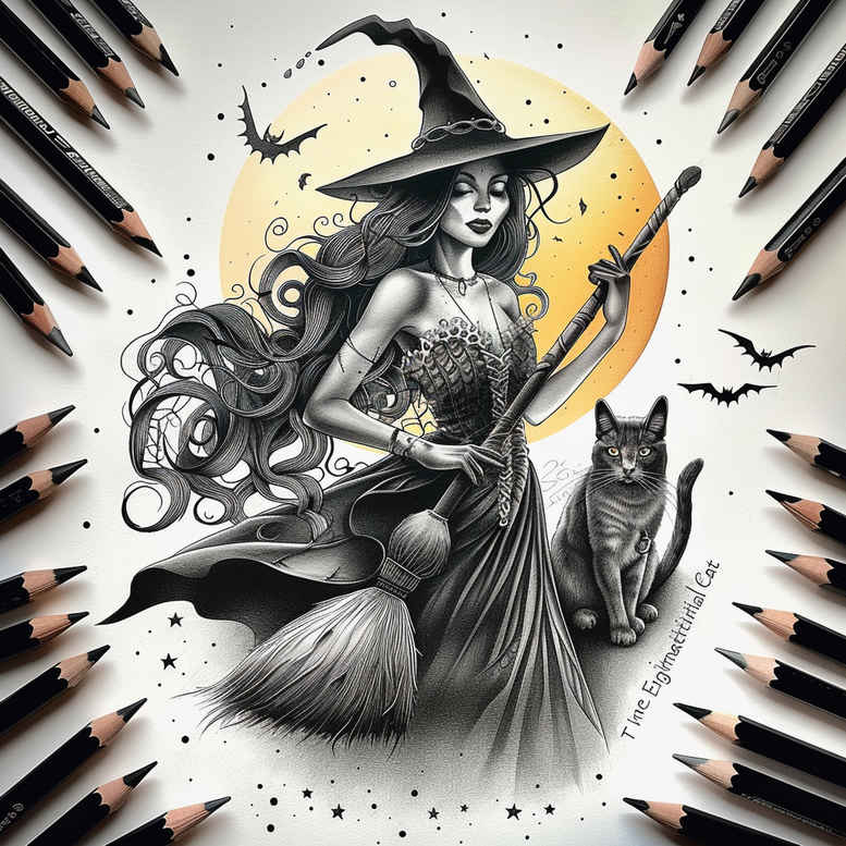 witches tattoo design ideas razor-sharp dark wisdom symbolising endurance