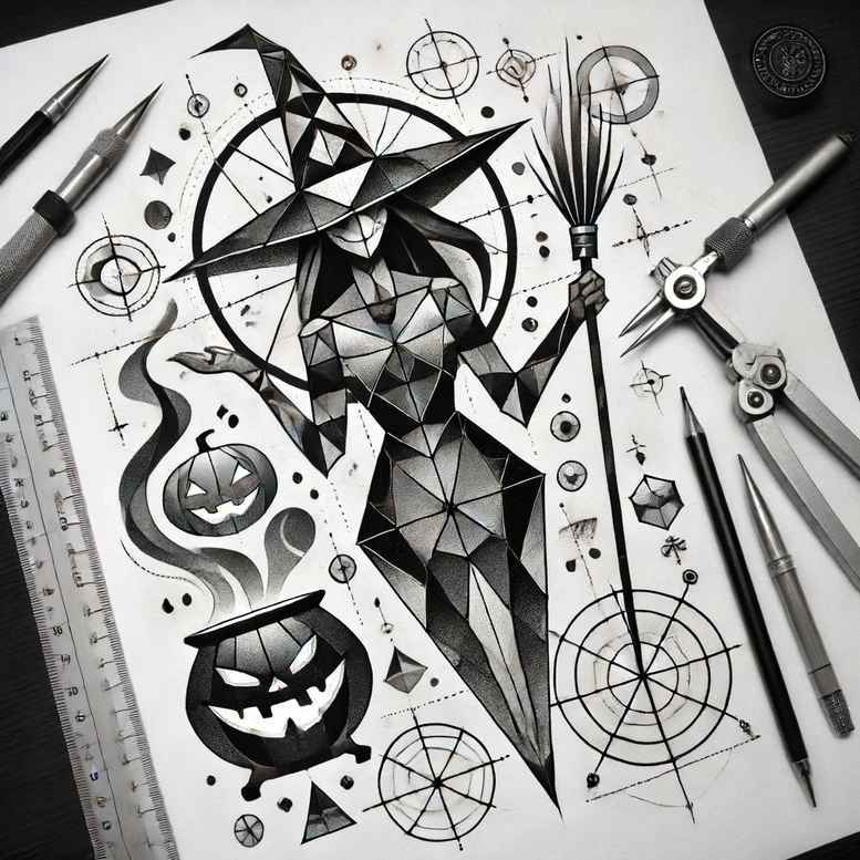 witches tattoo design ideas bold highlights herbal magic for hip