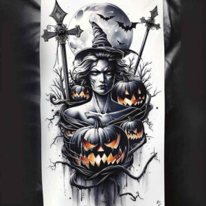 witches tattoo design ideas soft shadows hidden craft symbolising courage