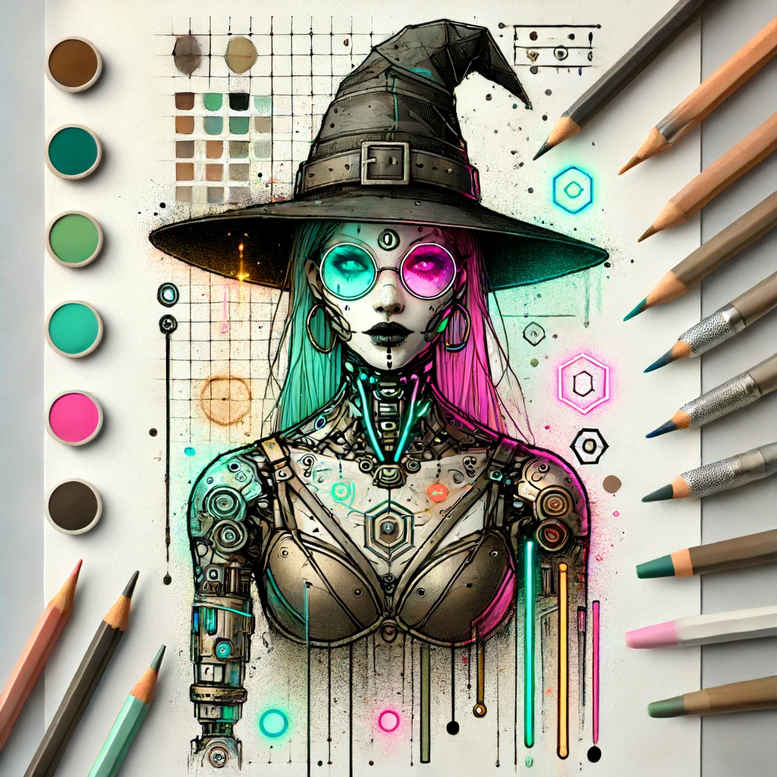 witches tattoo design ideas Surrealism otherworldly lunar priestess shows perseverance