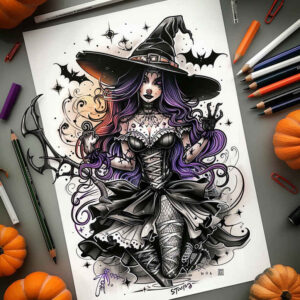 witches tattoo design ideas classic motifs magic fire represents strength