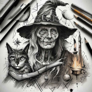 witches tattoo design ideas high-key potion maker for fingers