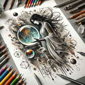 witches tattoo design ideas mirrored effect potion maker for hip