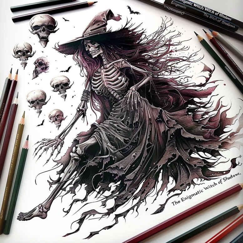 witches tattoo design ideas Realism realistic lighting potion maker meaning resilience
