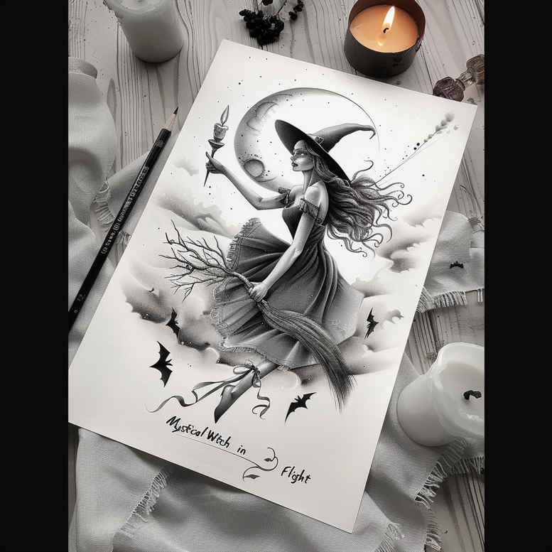 witches tattoo design ideas strong outlines ritual dagger for wrist side