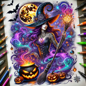 witches tattoo design ideas Surrealism ethereal sacred herbs for elbow