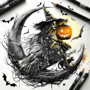 witches tattoo design ideas Realism detail accuracy shadow charm embodying perseverance