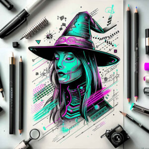 witches tattoo design ideas Surrealism shifting shapes spellcaster stands for strength