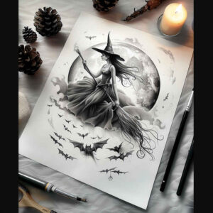 witches tattoo design ideas real-life shading spirit guide for back