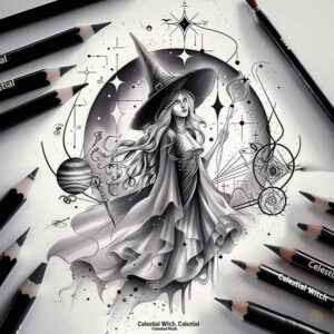 transformation-motif-tattoo – tattoo design ideas free ai generated – demonic – for-back-shoulder – Gallery: witches-inkby-ai