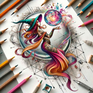 witch-shading-tattoo – tattoo design ideas free ai generated – agony – for-back-of-neck – Gallery: witches-inkby-ai