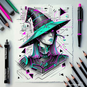 witch-shading-tattoo – tattoo design ideas free ai generated – deformed – for-arm – Gallery: witches-inkby-ai
