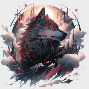 artistic-detail-wolf-tattoo – tattoo design ideas free ai generated – realism-emotional-realism – for-back-shoulder – Gallery: wolves-inkby-ai
