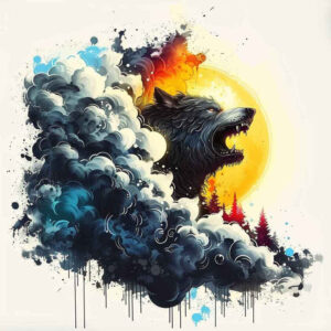 energy-motif-wolf-tattoo – tattoo design ideas free ai generated – realism-natural-look – for-wrist – Gallery: wolves-inkby-ai