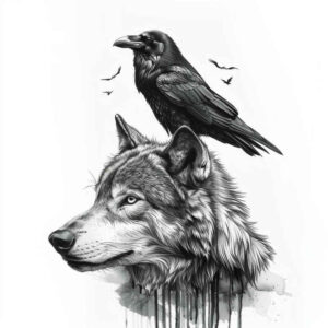 energy-wolf-tattoo – tattoo design ideas free ai generated – realism-high-fidelity – for-scapula – Gallery: wolves-inkby-ai