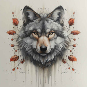 energy-wolf-tattoo – tattoo design ideas free ai generated – realism-photorealistic-drawing – for-forearm – Gallery: wolves-inkby-ai
