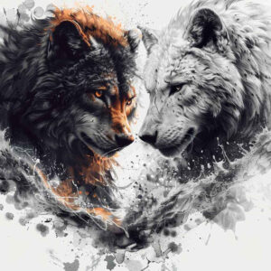 freedom-symbol-wolf-tattoo – tattoo design ideas free ai generated – neotraditional-decorative-flourishes – for-chest – Gallery: wolves-inkby-ai