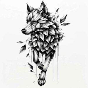 freedom-symbol-wolf-tattoo – tattoo design ideas free ai generated – surrealism-disorienting – for-lower-arm – Gallery: wolves-inkby-ai