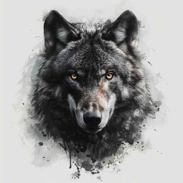geometric-wolf-tattoo – tattoo design ideas free ai generated – neotraditional-artistic-flair – for-lower-arm – Gallery: wolves-inkby-ai