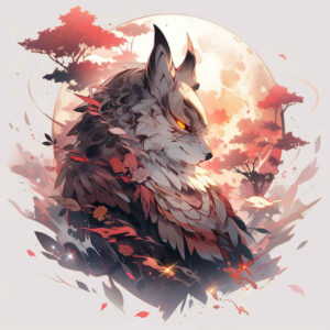 geometric-wolf-tattoo – tattoo design ideas free ai generated – realism-natural-contours – for-ribs – Gallery: wolves-inkby-ai