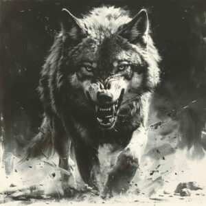 life-motif-wolf-tattoo – tattoo design ideas free ai generated – realism-lifelike – for-upper-thigh – Gallery: wolves-inkby-ai