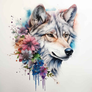 light-effect-wolf-tattoo – tattoo design ideas free ai generated – realism-soft-transitions – for-sternum – Gallery: wolves-inkby-ai