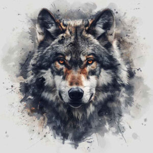 motion-wolf-tattoo – tattoo design ideas free ai generated – neotraditional-bold-highlights – for-lower-back – Gallery: wolves-inkby-ai
