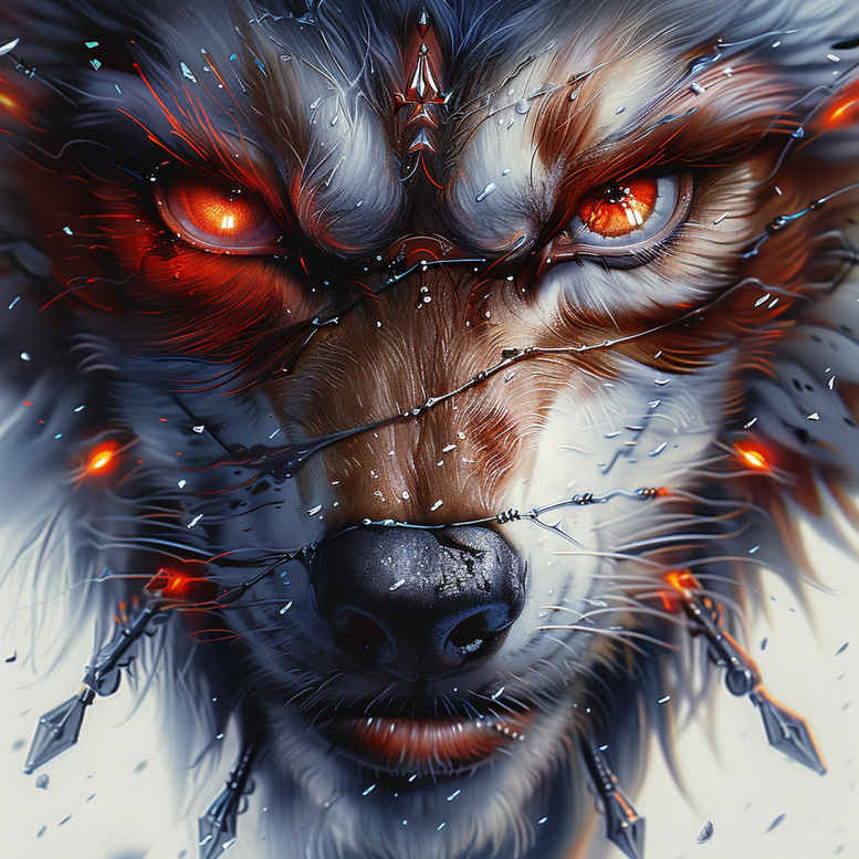 mystery-motif-wolf-tattoo – tattoo design ideas free ai generated – realism-moist-effect – for-full-back – Gallery: wolves-inkby-ai