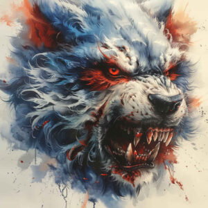 mystical-wolf-tattoo – tattoo design ideas free ai generated – neotraditional-balanced-tones – for-ribs – Gallery: wolves-inkby-ai