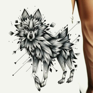 mystical-wolf-tattoo – tattoo design ideas free ai generated – realism-realistic-contrast – for-back-shoulder – Gallery: wolves-inkby-ai