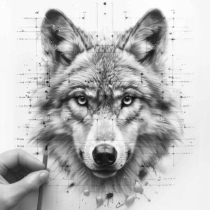 natural-look-wolf-tattoo – tattoo design ideas free ai generated – realism-realistic-gleam – for-forearm – Gallery: wolves-inkby-ai