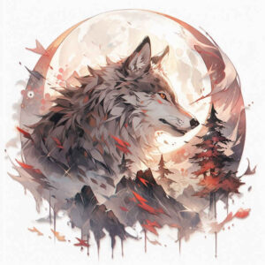 ornament-wolf-tattoo – tattoo design ideas free ai generated – surrealism-unreal-light – for-toe – Gallery: wolves-inkby-ai
