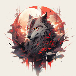 ornamental-detail-wolf-tattoo – tattoo design ideas free ai generated – surrealism-fantastical – for-forearm – Gallery: wolves-inkby-ai