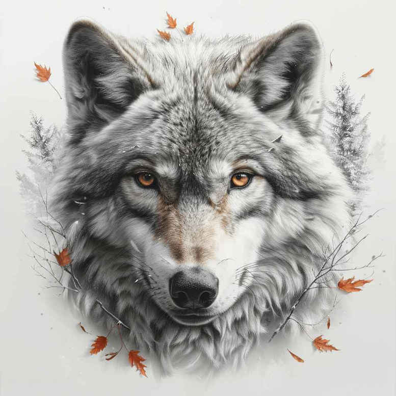 power-symbol-wolf-tattoo – tattoo design ideas free ai generated – neotraditional-color-blending – for-toe – Gallery: wolves-inkby-ai