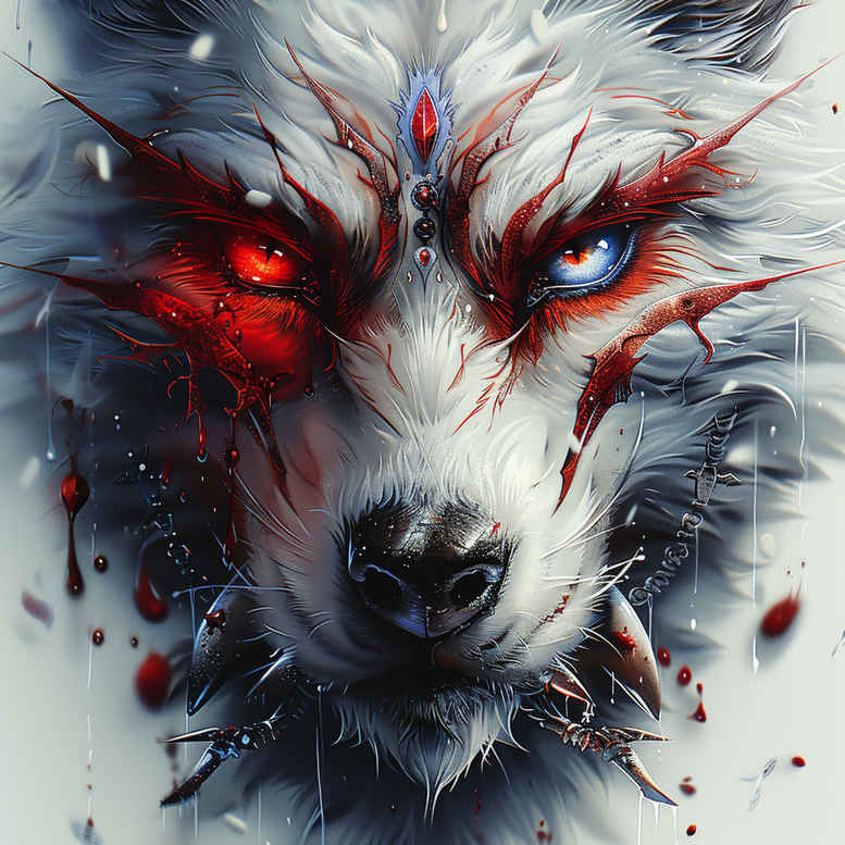 power-symbol-wolf-tattoo – tattoo design ideas free ai generated – realism-volume-effect – for-full-back – Gallery: wolves-inkby-ai