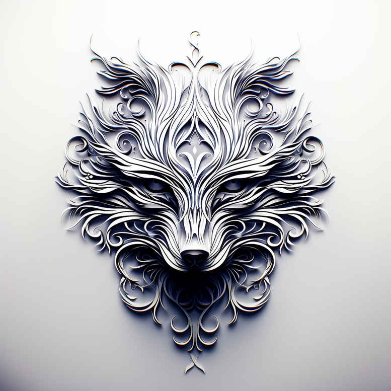 protection-motif-wolf-tattoo – tattoo design ideas free ai generated – neotraditional-sharp-contrast – for-side-torso – Gallery: wolves-inkby-ai
