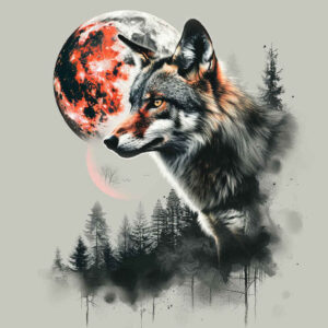 realistic-wolf-tattoo – tattoo design ideas free ai generated – realism-natural-color-palette – for-collarbone – Gallery: wolves-inkby-ai