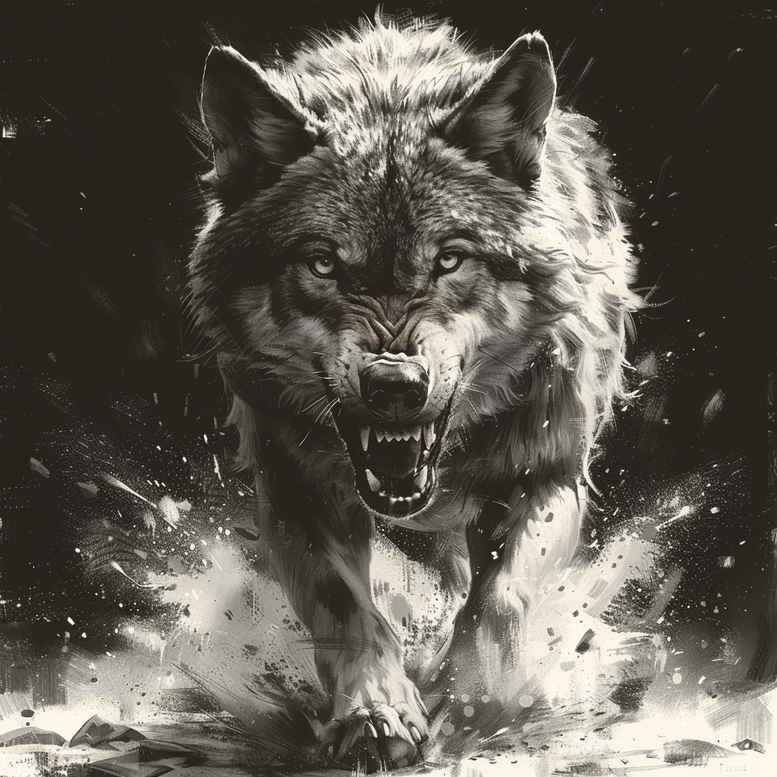 shaded-wolf-tattoo – tattoo design ideas free ai generated – neotraditional-balanced-color – for-forearm – Gallery: wolves-inkby-ai