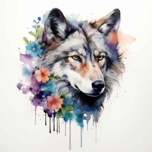 shadow-and-light-wolf-tattoo – tattoo design ideas free ai generated – realism-glass-effect – for-wrist-side – Gallery: wolves-inkby-ai