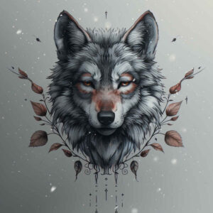 spiritual-motif-wolf-tattoo – tattoo design ideas free ai generated – neotraditional-enhanced-shading – for-wrist – Gallery: wolves-inkby-ai