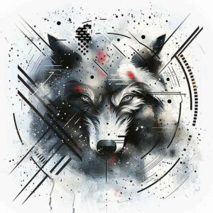 spiritual-wolf-tattoo-for-men – tattoo design ideas free ai generated – surrealism-metamorphosis – for-scapula – Gallery: wolves-inkby-ai