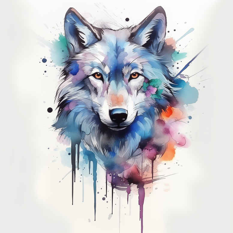 strength-symbol-wolf-tattoo – tattoo design ideas free ai generated – neotraditional-artistic-contrast – for-upper-arm – Gallery: wolves-inkby-ai